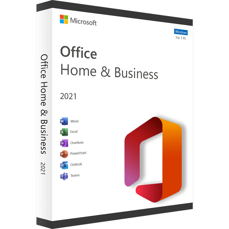 Microsoft Office 2021 Home and Business Vollversion für Windows