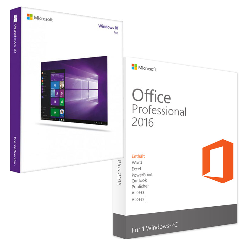 Bundle: Windows 10 Pro + Office 2016 Professional Plus