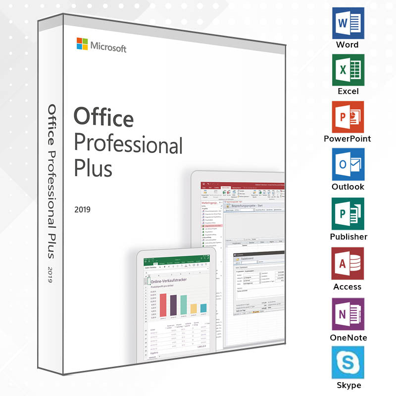 Microsoft Office 2019 Professional Plus Vollversion für Windows 10 (Aktionsangebot bis 30.04.2022)